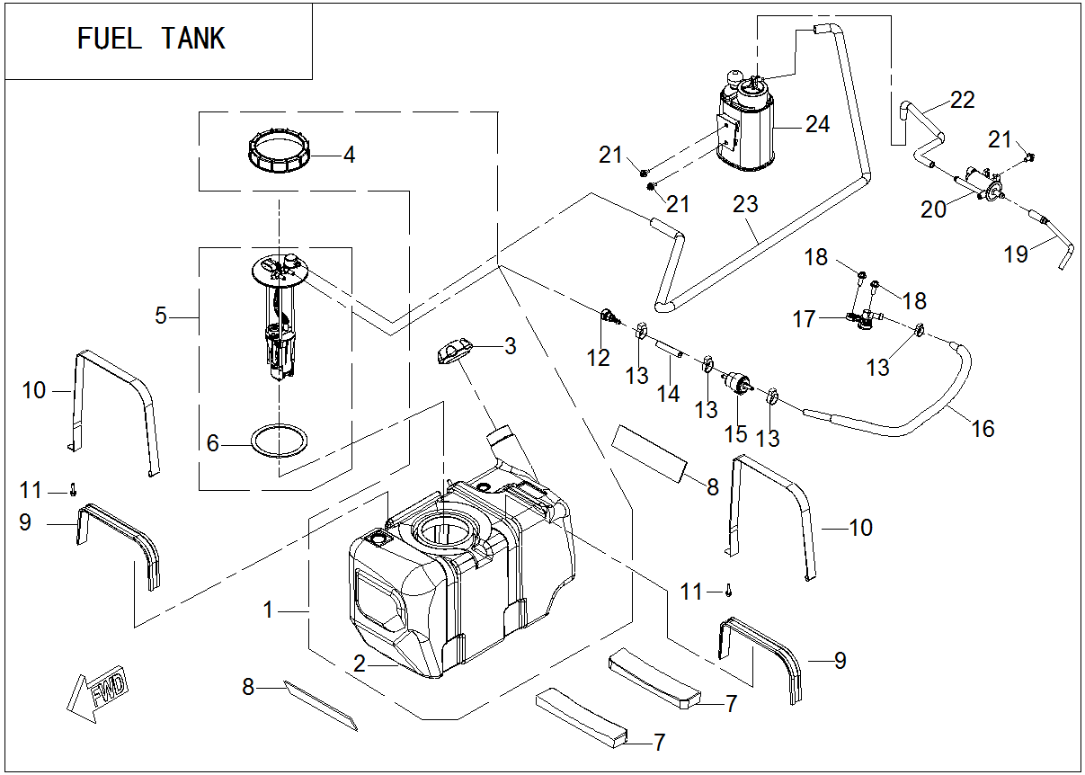 FUEL TANK COMP