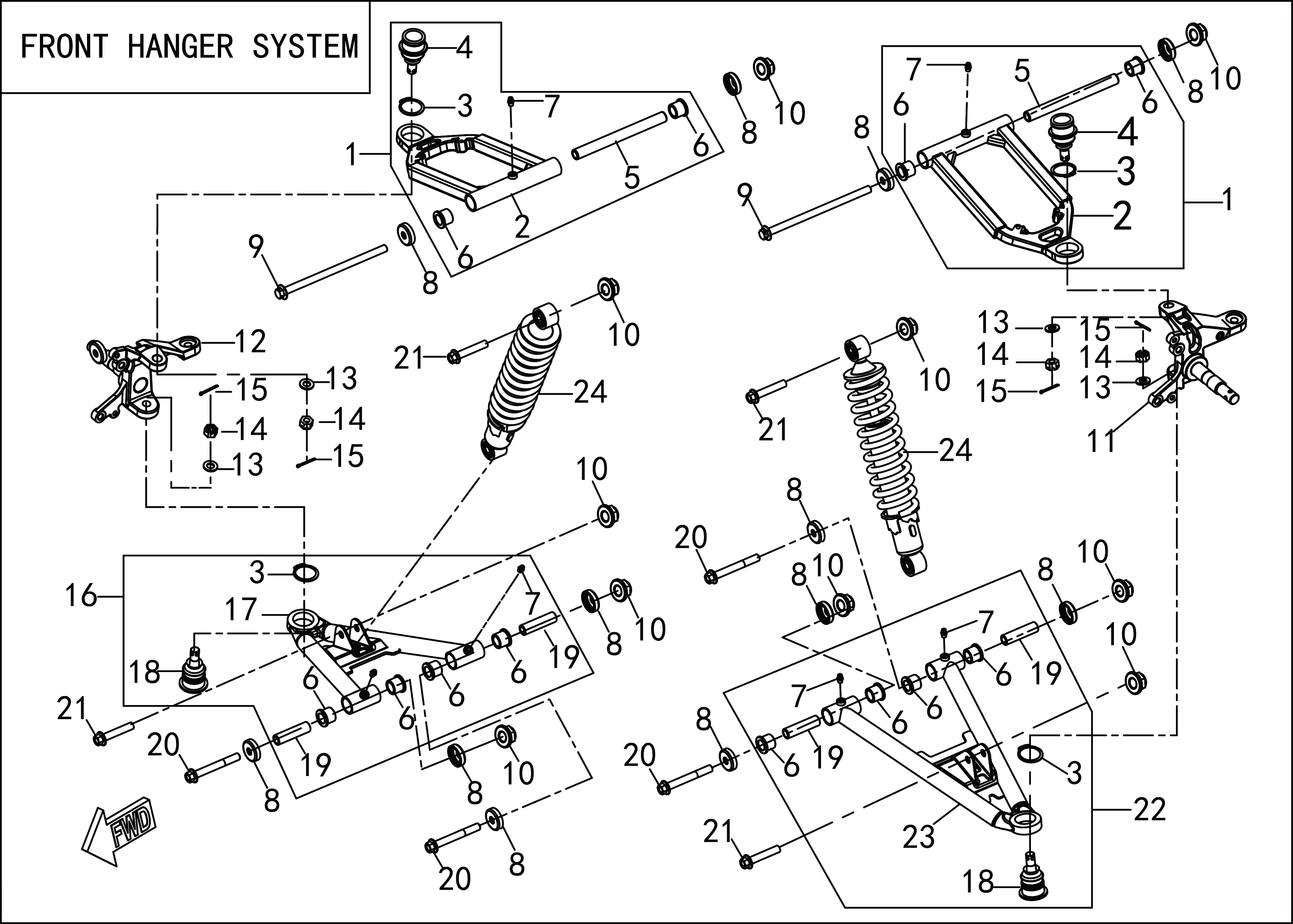 FRONT HANGER SYSTEM