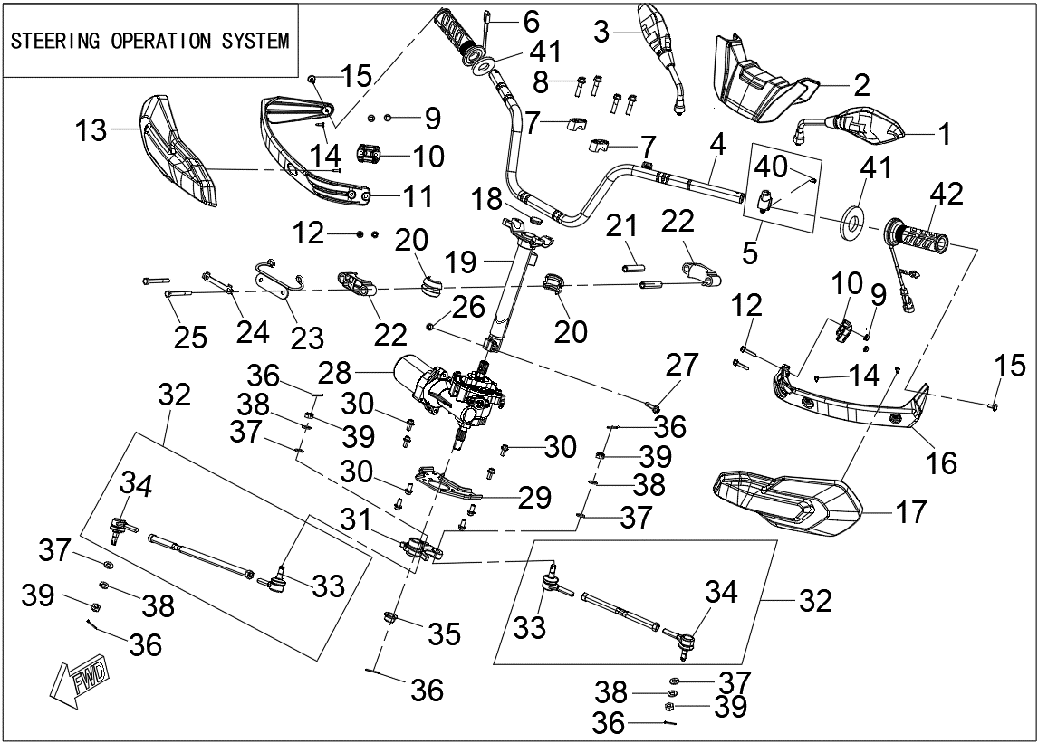 STEERING OPERATION SYSTEM