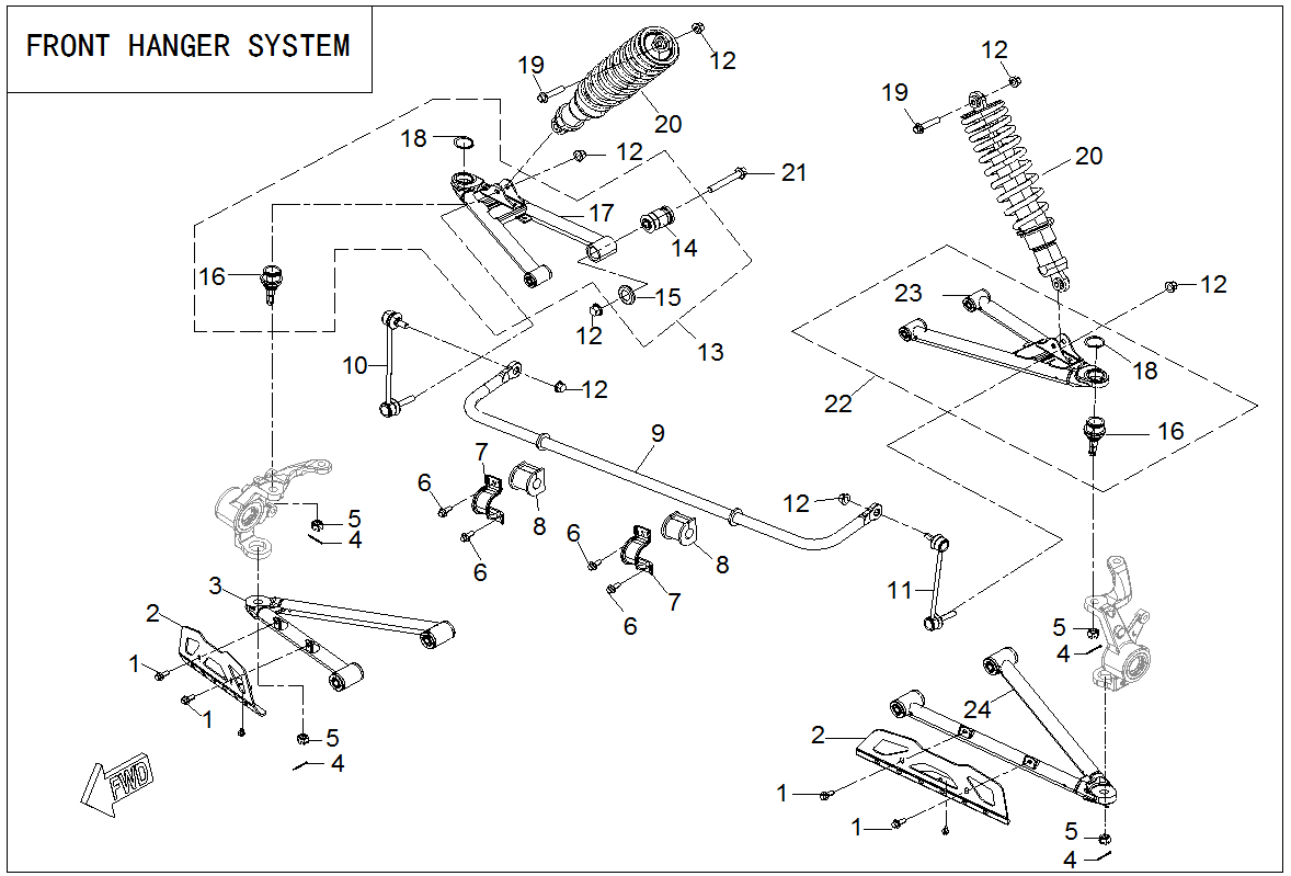 FRONT HANGER SYSTEM
