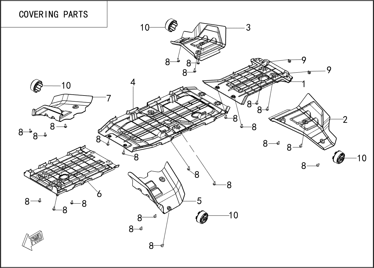 COVERING PARTS