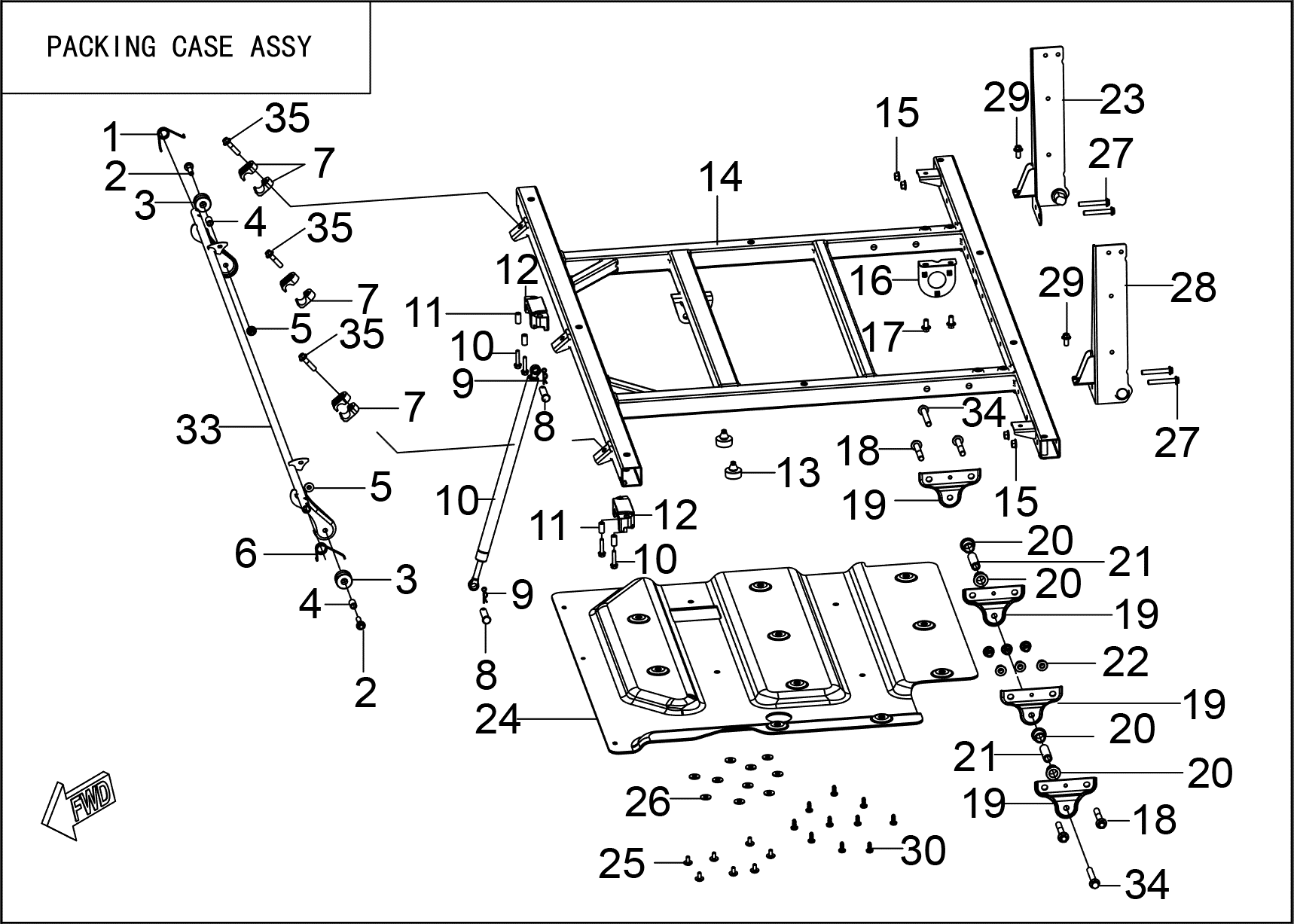 PACKING CASE ASSY